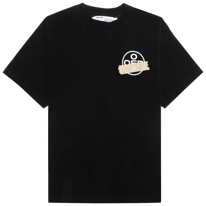 Off-White Tape Arrows Short Sleeves Oversized Black Tee SS21