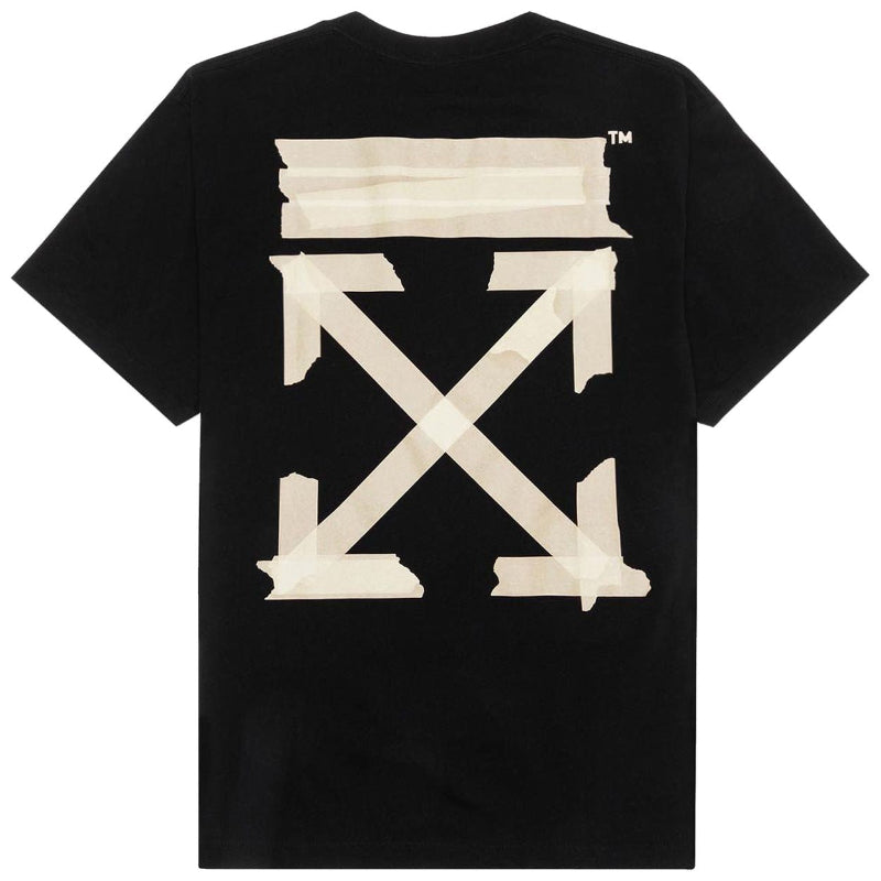 Off-White Tape Arrows Short Sleeves Oversized Black Tee SS21
