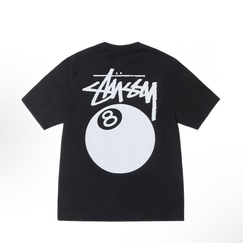 Stussy 8 Ball Pigment Dyed Black Tee