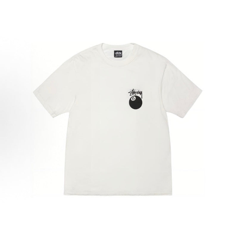 Stussy 8 Ball Pigment Dyed White Tee